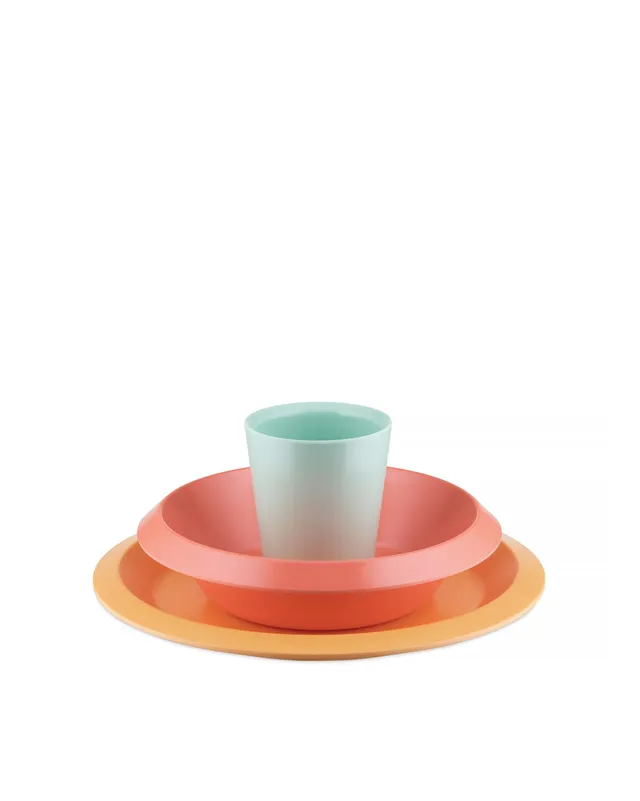 Alessi Giro Kids UNS05S1 set tavola melammina colorato 3 pezzi