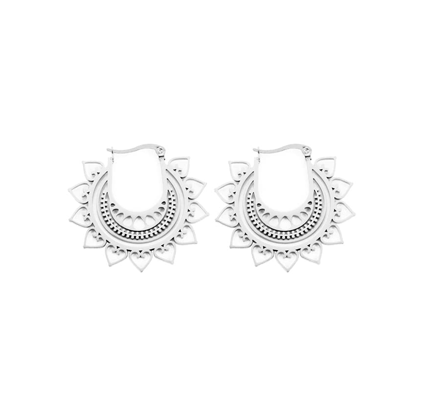 EUEAVAN Earrings orecchini girasole pendenti acciaio