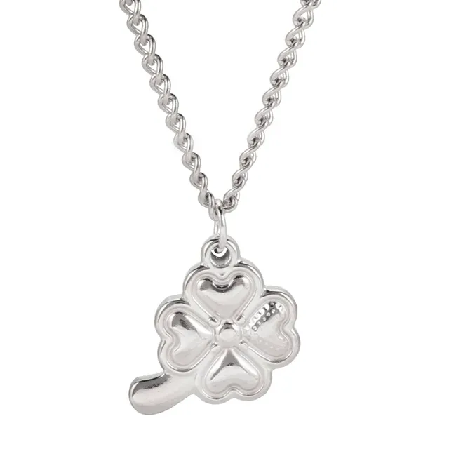 EUEAVAN Necklaces Collana Quadrifoglio Argento Amuleto