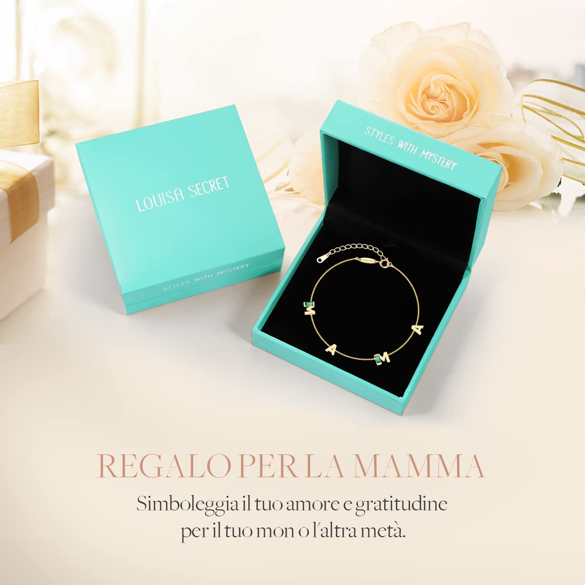 Louisa Secret Maman bracciale argento 925 verde