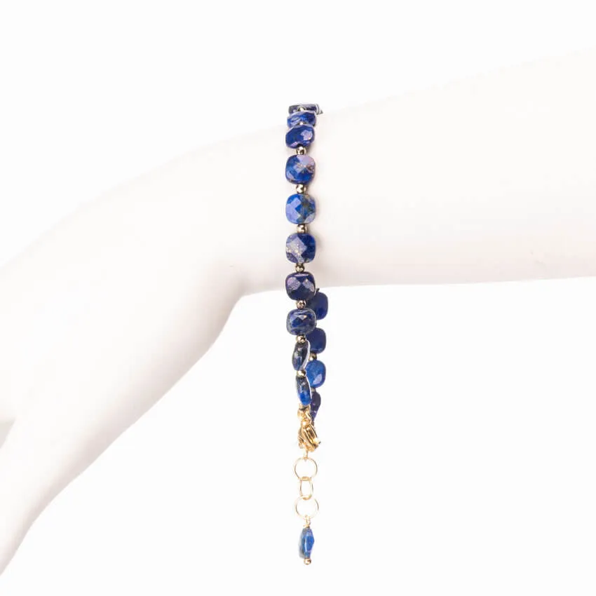 Chic Ad Hoc Braccialetto lapis blu ematite e argento