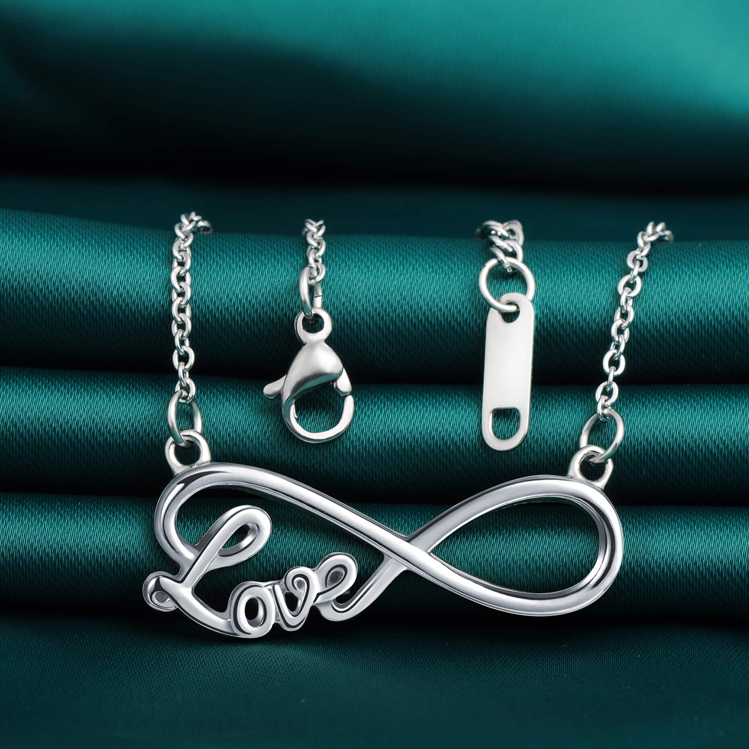 INFINIONLY Fashion Necklaces collana infinito acciaio