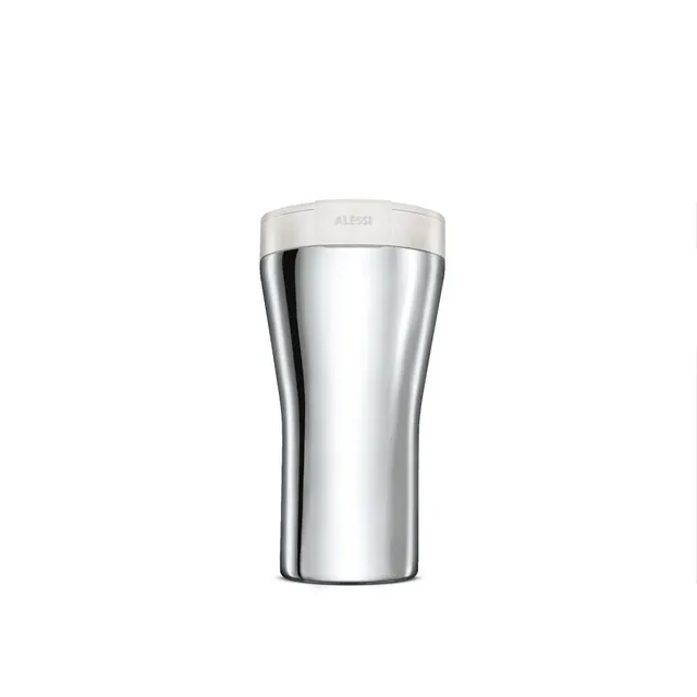 Alessi Caffa GIA24 W Travel Mug Acciaio Bianca Termica