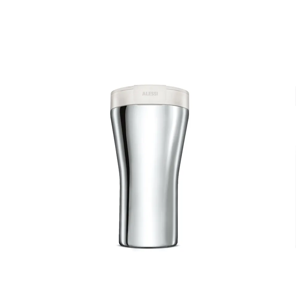 Alessi Caffa GIA24 W Travel Mug Acciaio Bianca Termica