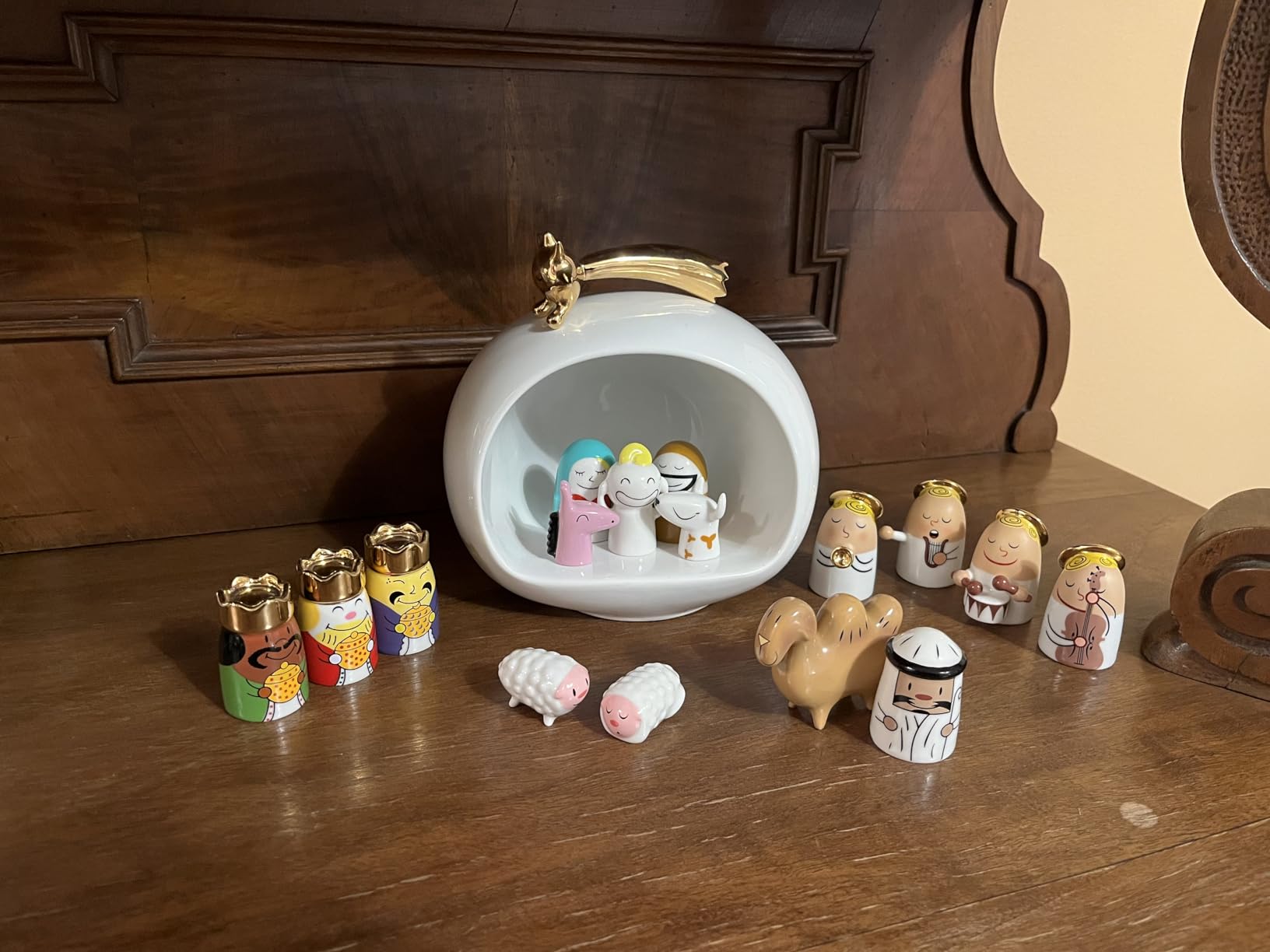 Alessi AMGI25 Stella Stellina statuetta porcellana presepe