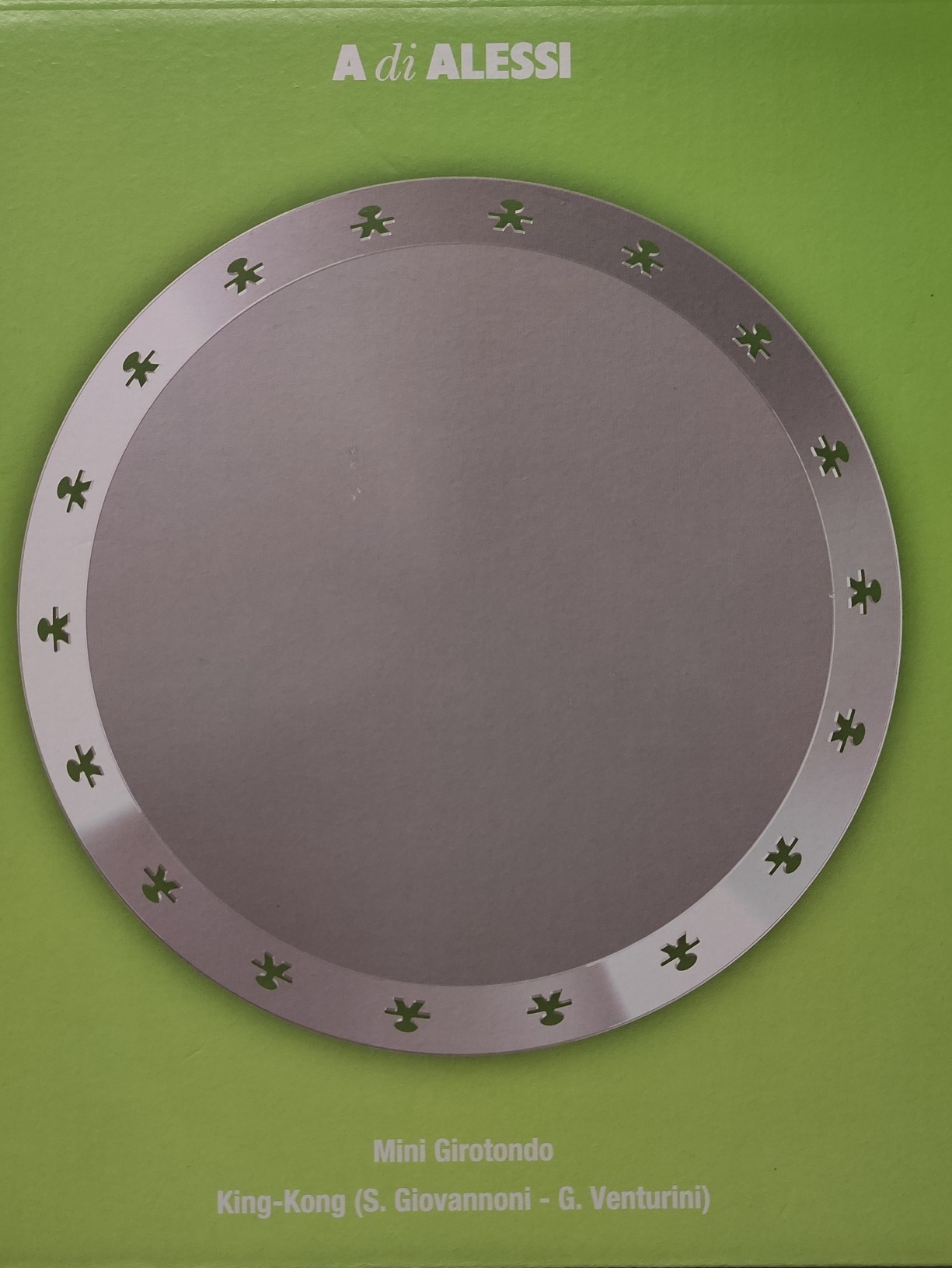 Alessi Mini Girotondo AKK78 Vassoio Rotondo Acciaio Ø21cm
