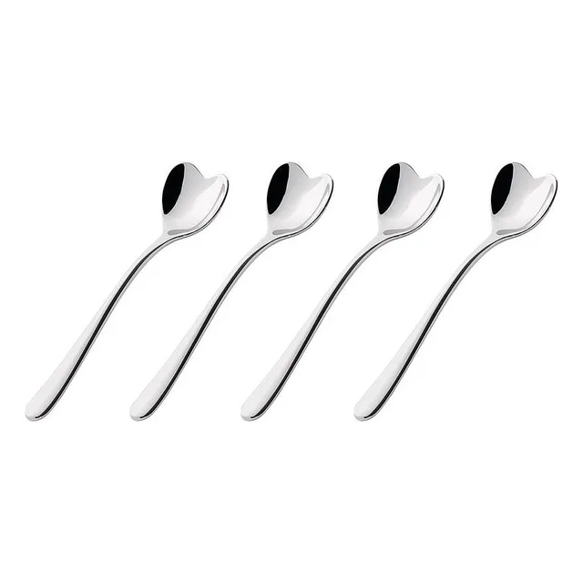 Alessi Il Caffè AMMI08 Set 4 Cucchiaini Caffè Acciaio 10 cm