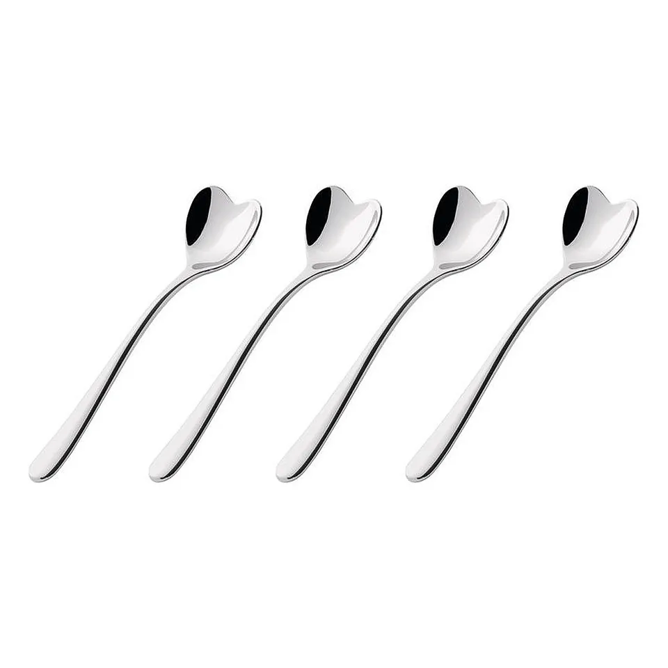 Alessi Il Caffè AMMI08 Set 4 Cucchiaini Caffè Acciaio 10 cm