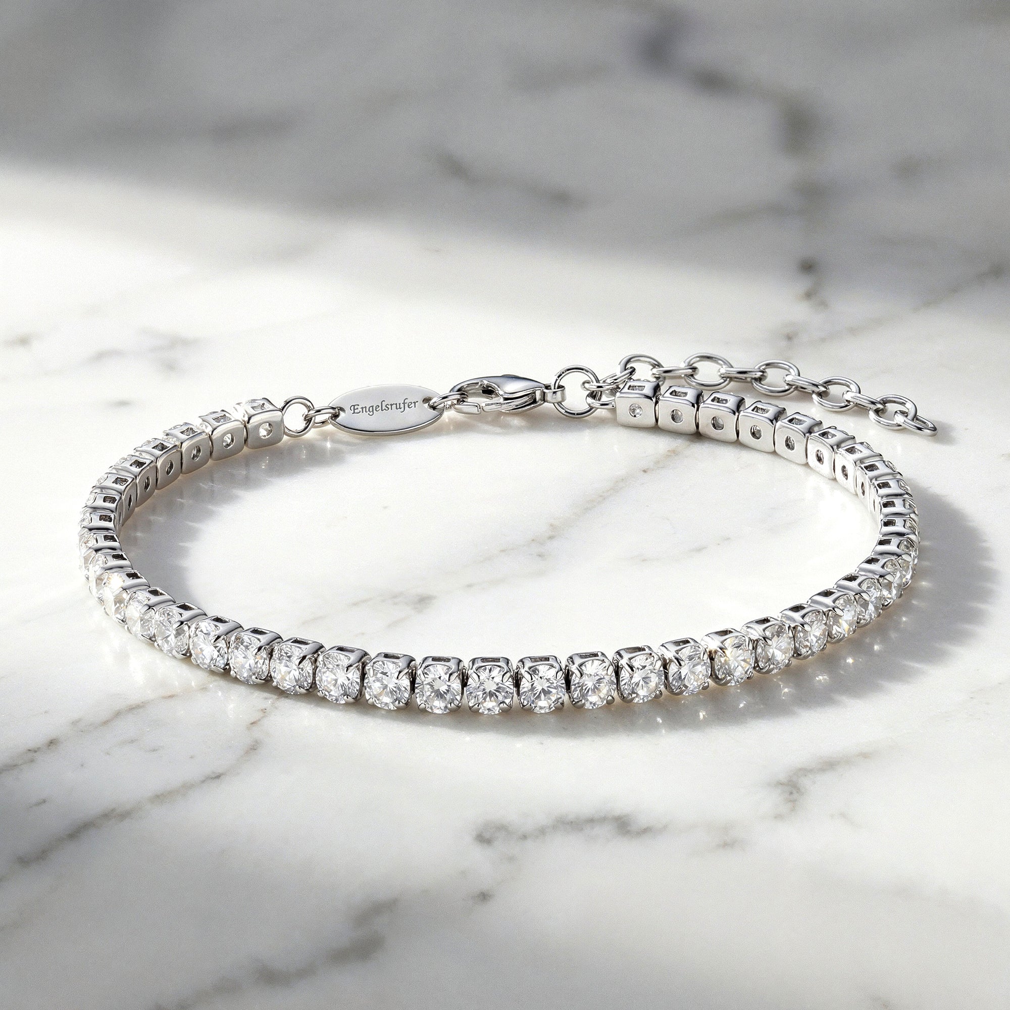Engelsrufer Shiny Tennis Bracciale Argento 925 con Zirconia