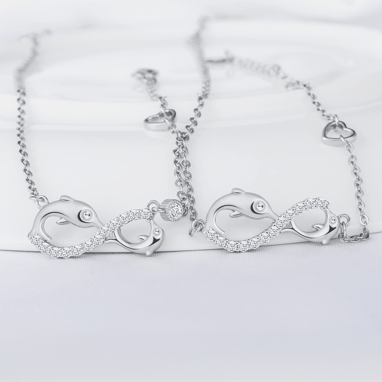 Infinionly Fashion parure gioielli argento 925 B infinito