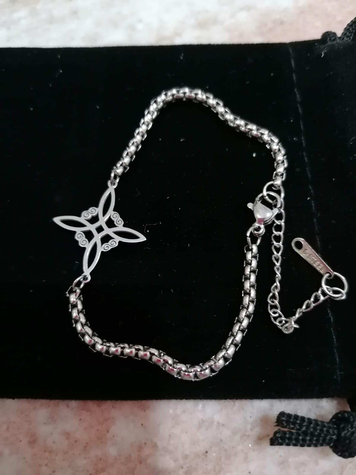 Eueavan Bracelets bracciale nodo celtico argento1 regalo donna