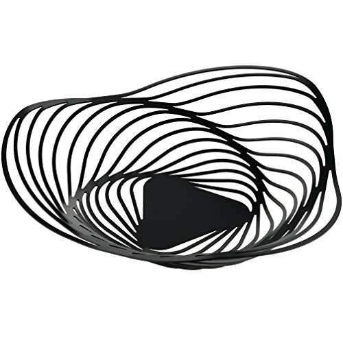 Alessi Tavola Trinity ACO01 B fruttiera acciaio nero 23 cm piccola