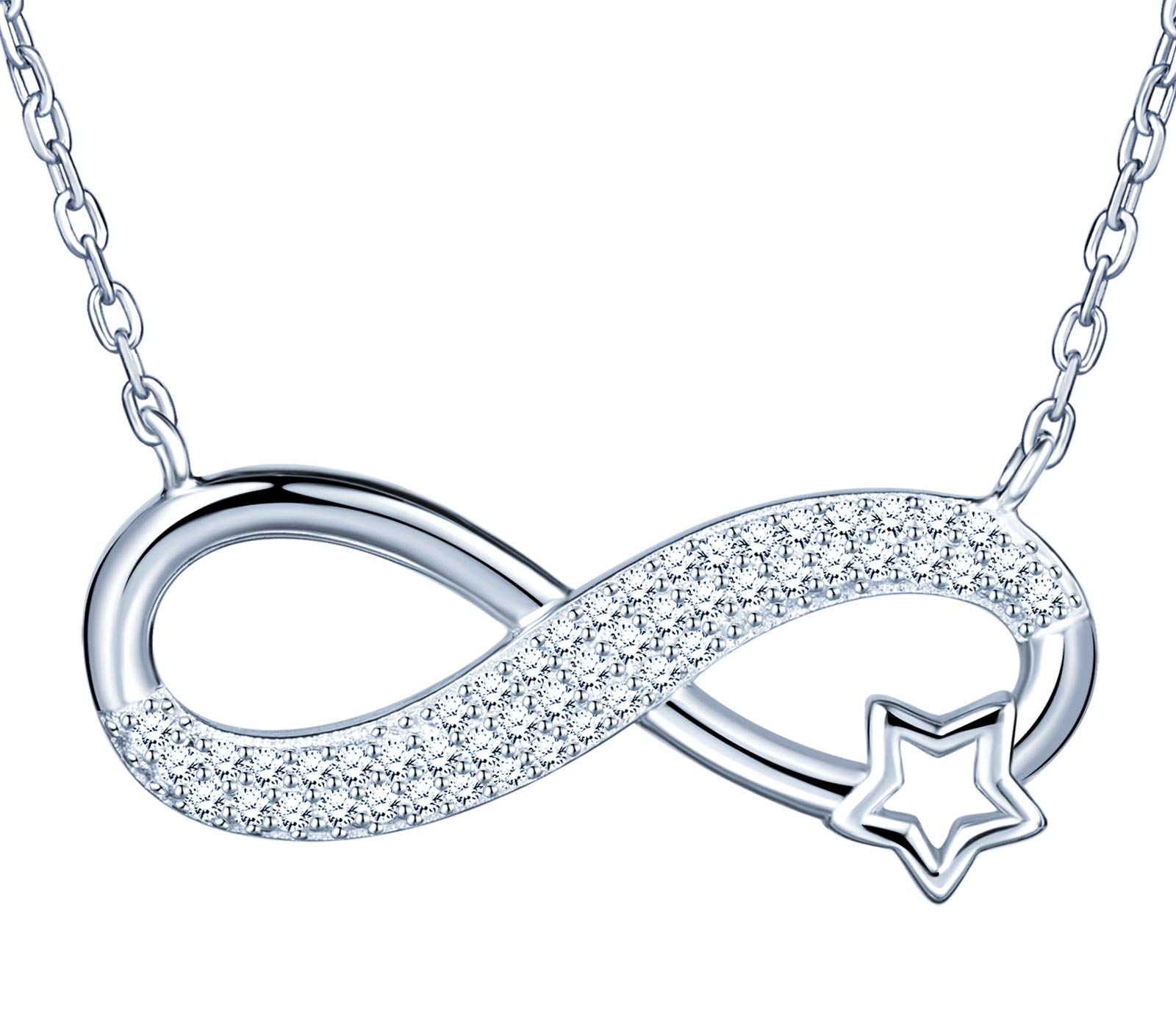 INFINIONLY Stella Infinito collana argento zirconi