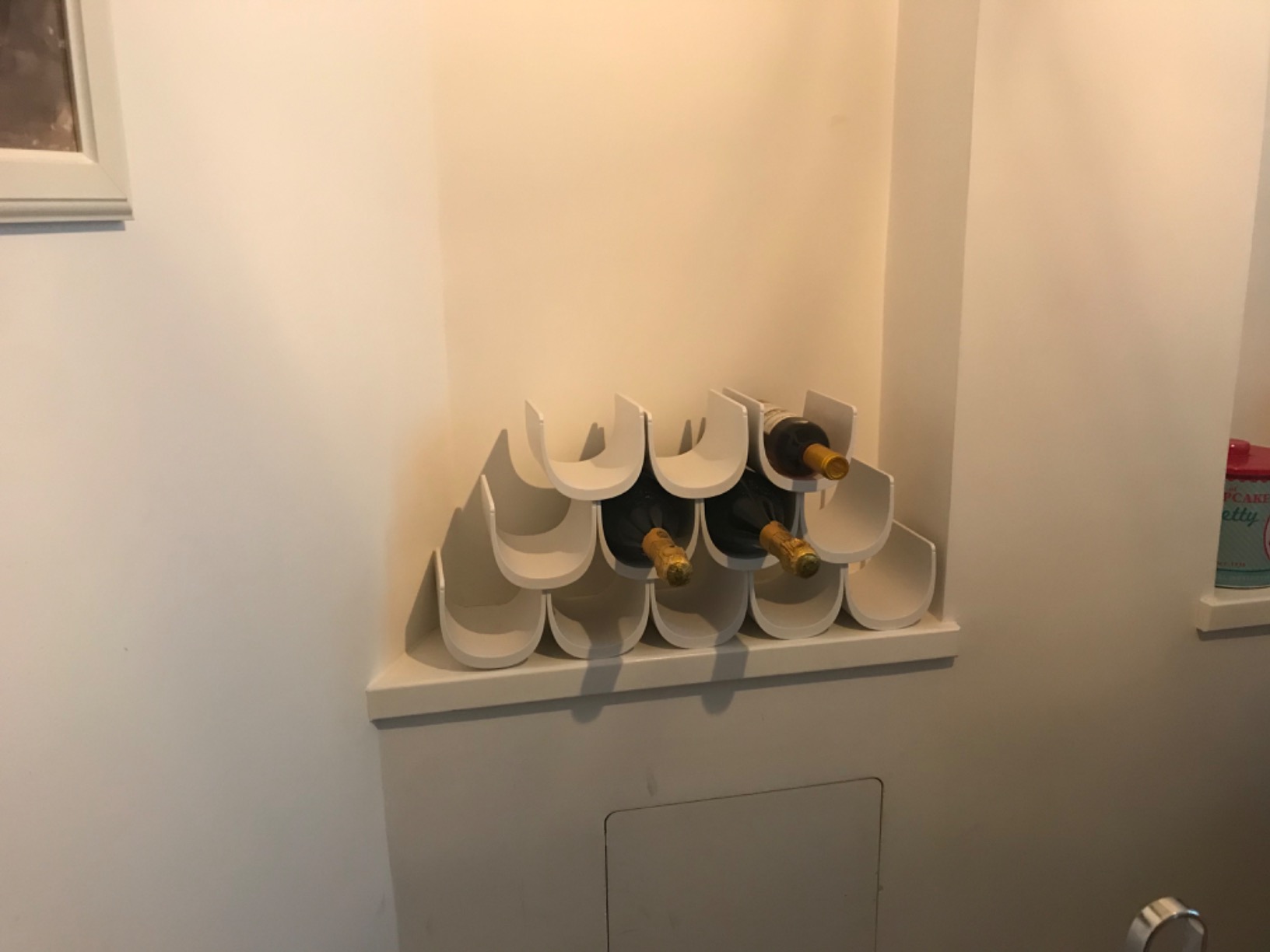 Alessi Noè GIA13 B Portabottiglie Nero 6 Bottiglie Resina