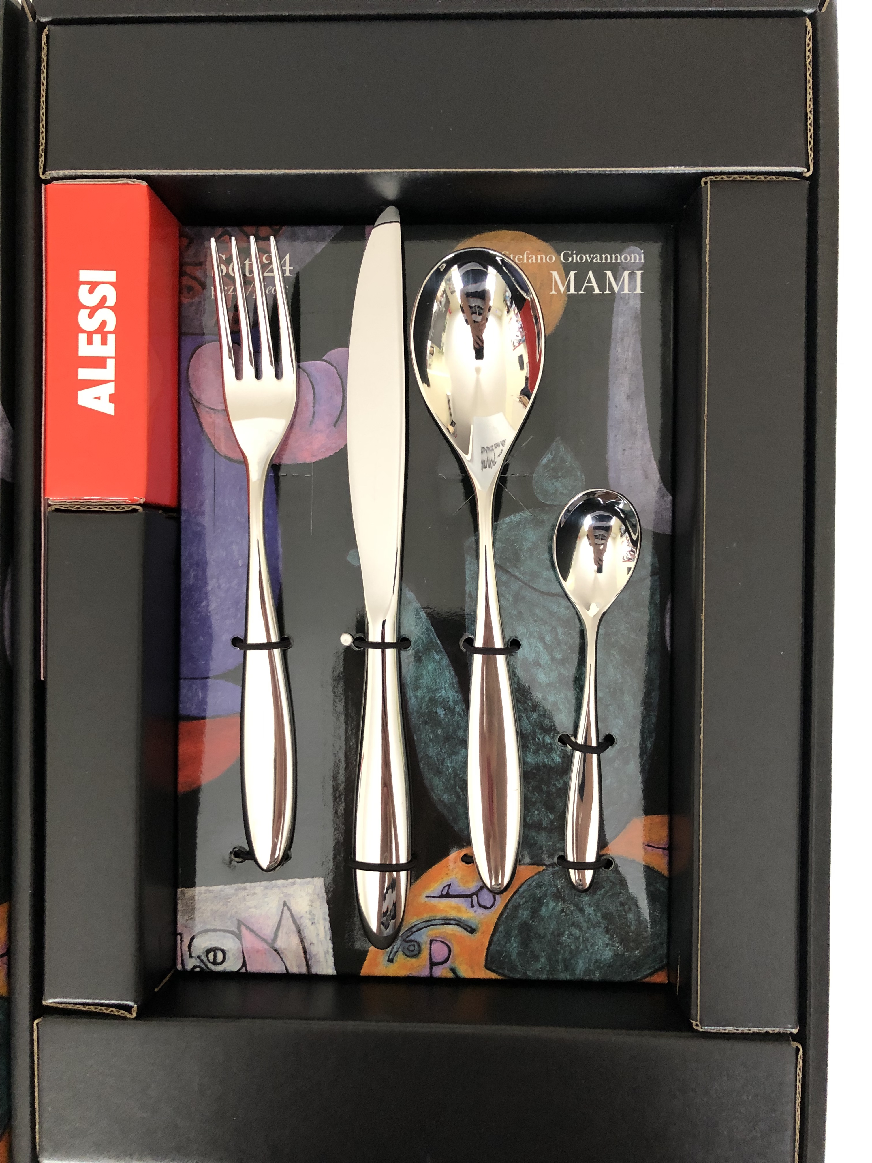 Alessi Mami SG38S24M Servizio Posate 24 Pezzi Acciaio 18/10