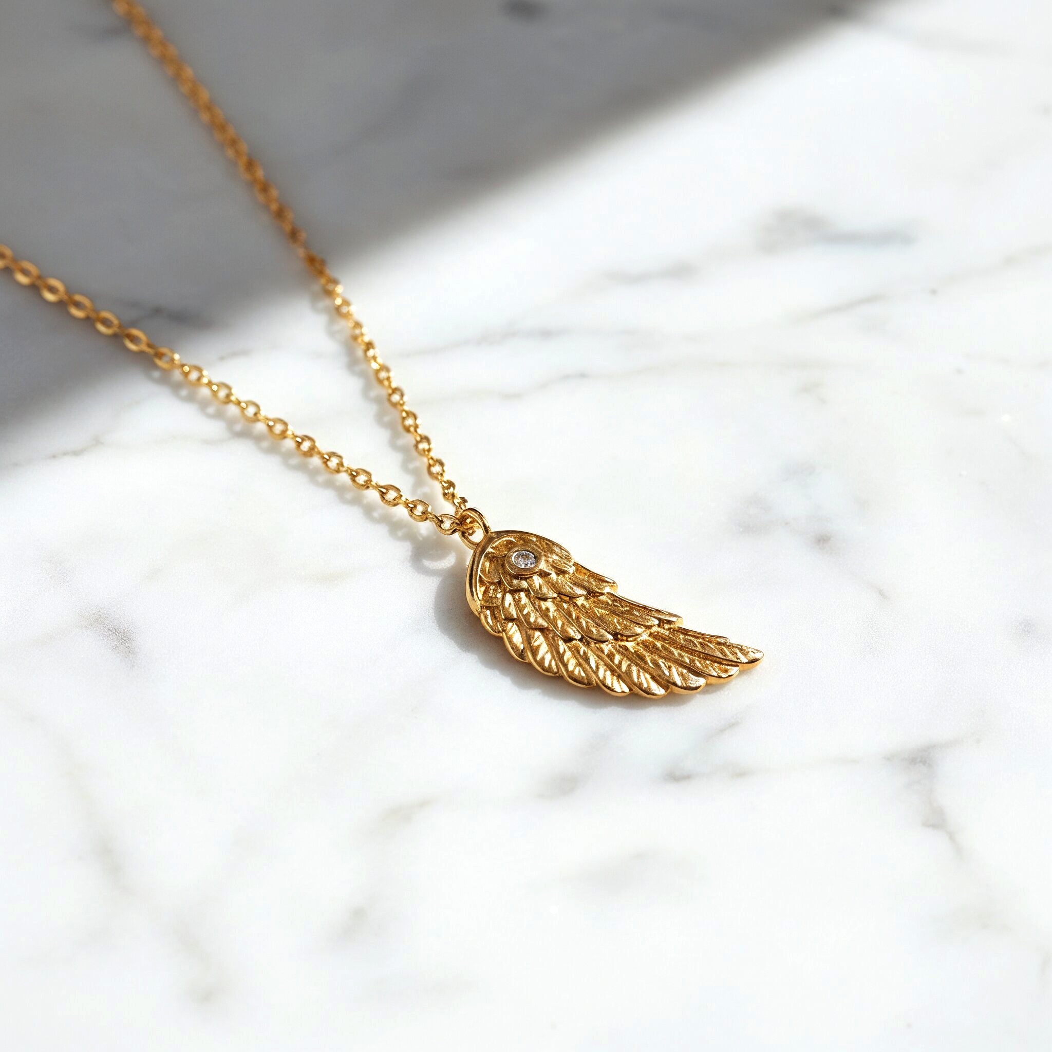 Engelsrufer Ala Collana Oro 375 con Diamante