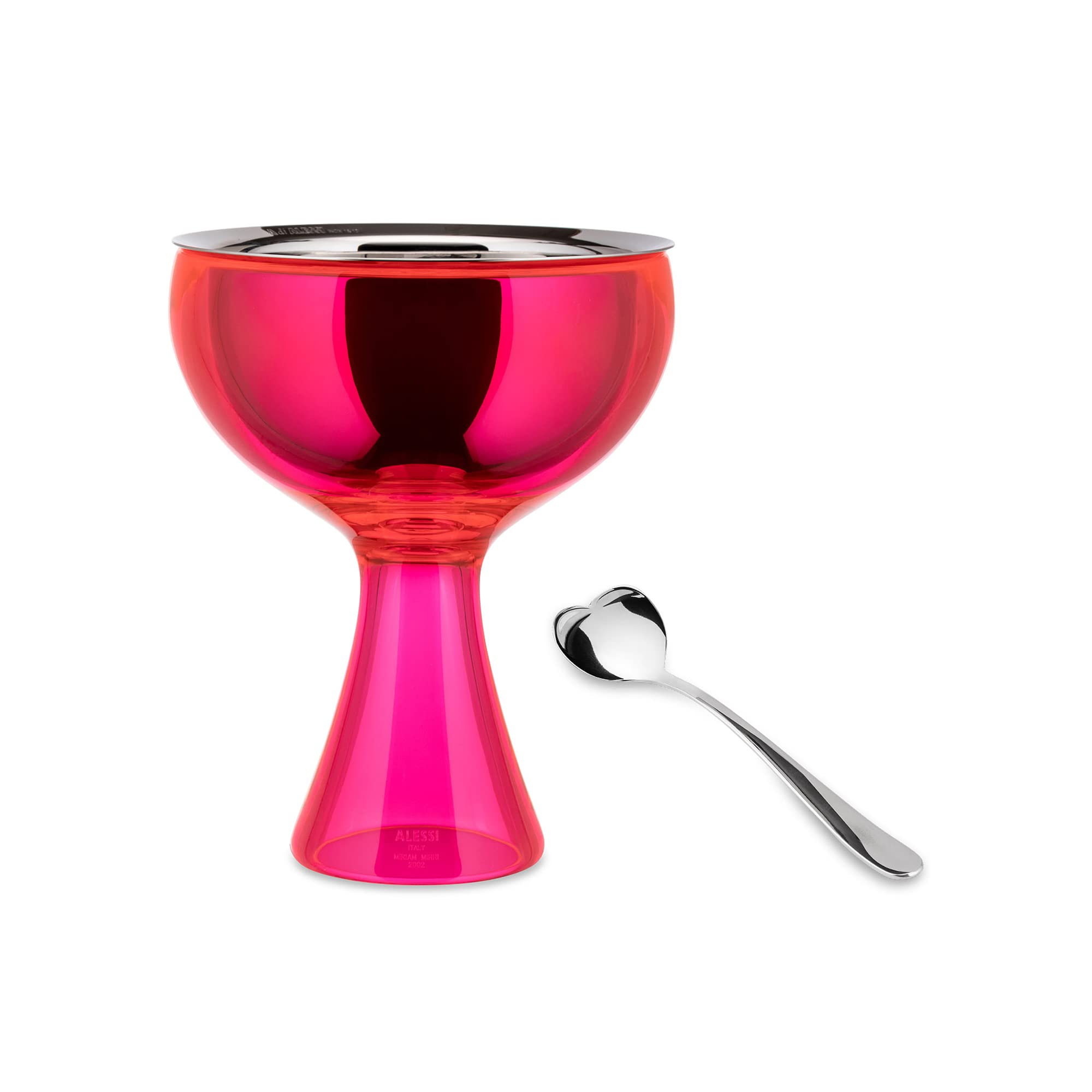 Alessi Big Love AMMI01S AZ coppa gelato blu con cucchiaino