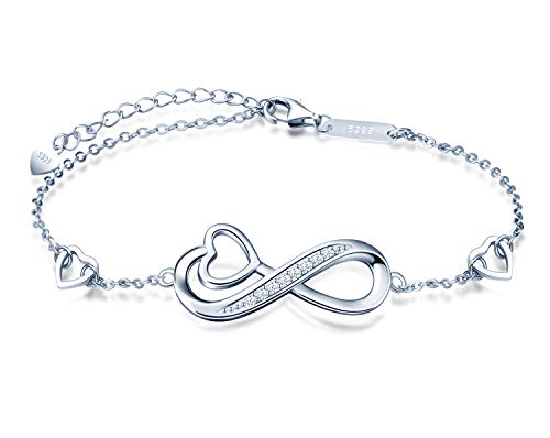 Infinionly Fashion bracciale argento 925 cuore infinito