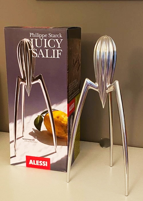 Alessi Juicy Salif Spremiagrumi Alluminio 29 cm Starck Argento