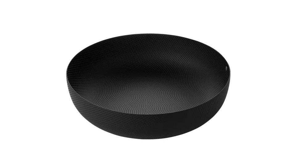 Alessi JM17/24 BT Cestino Rotondo Nero 24 cm Morrison