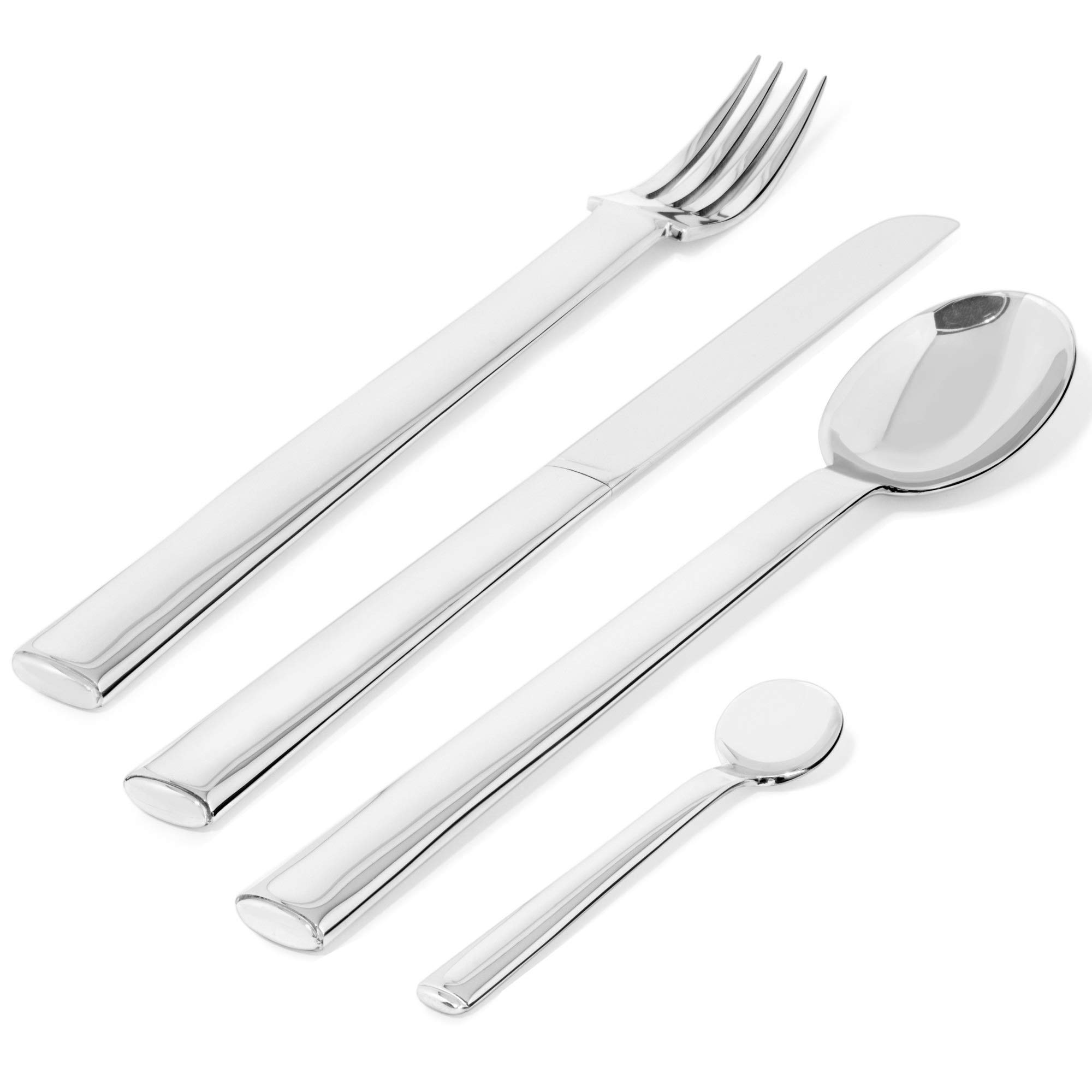 Alessi Rundes Modell JH01S24 servizio posate 24 pz acciaio lucido
