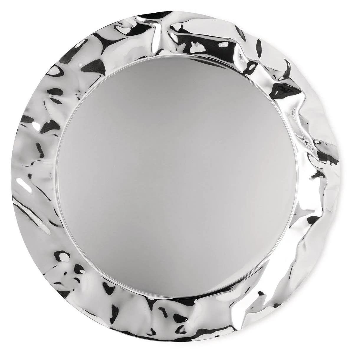 Alessi Foix 90039 Vassoio Acciaio 44 cm Bordo Ondulato