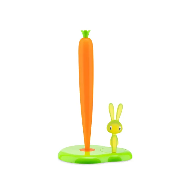 Alessi Bunny&Carrot ASG42/H Portarotolo Cucina Verde 34 cm