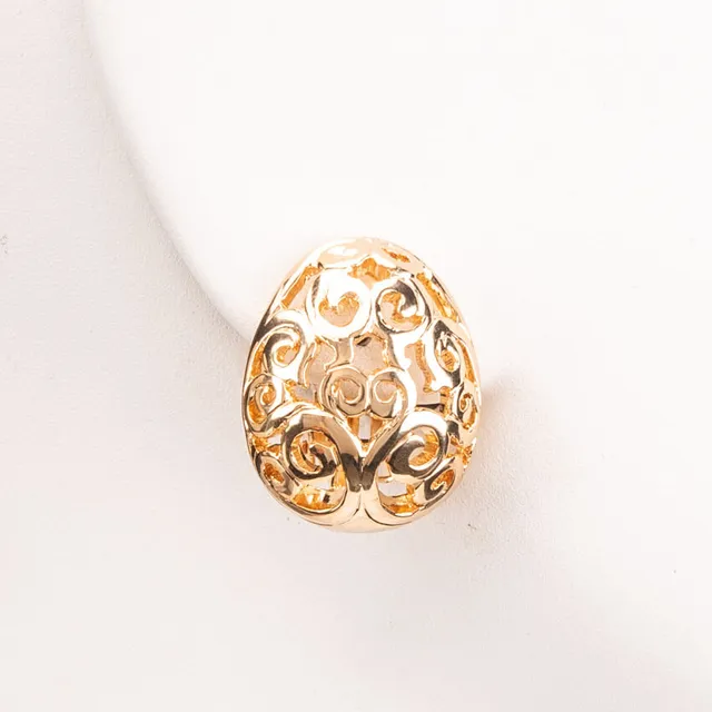 Chic Ad Hoc Orecchini a clip oro traforati