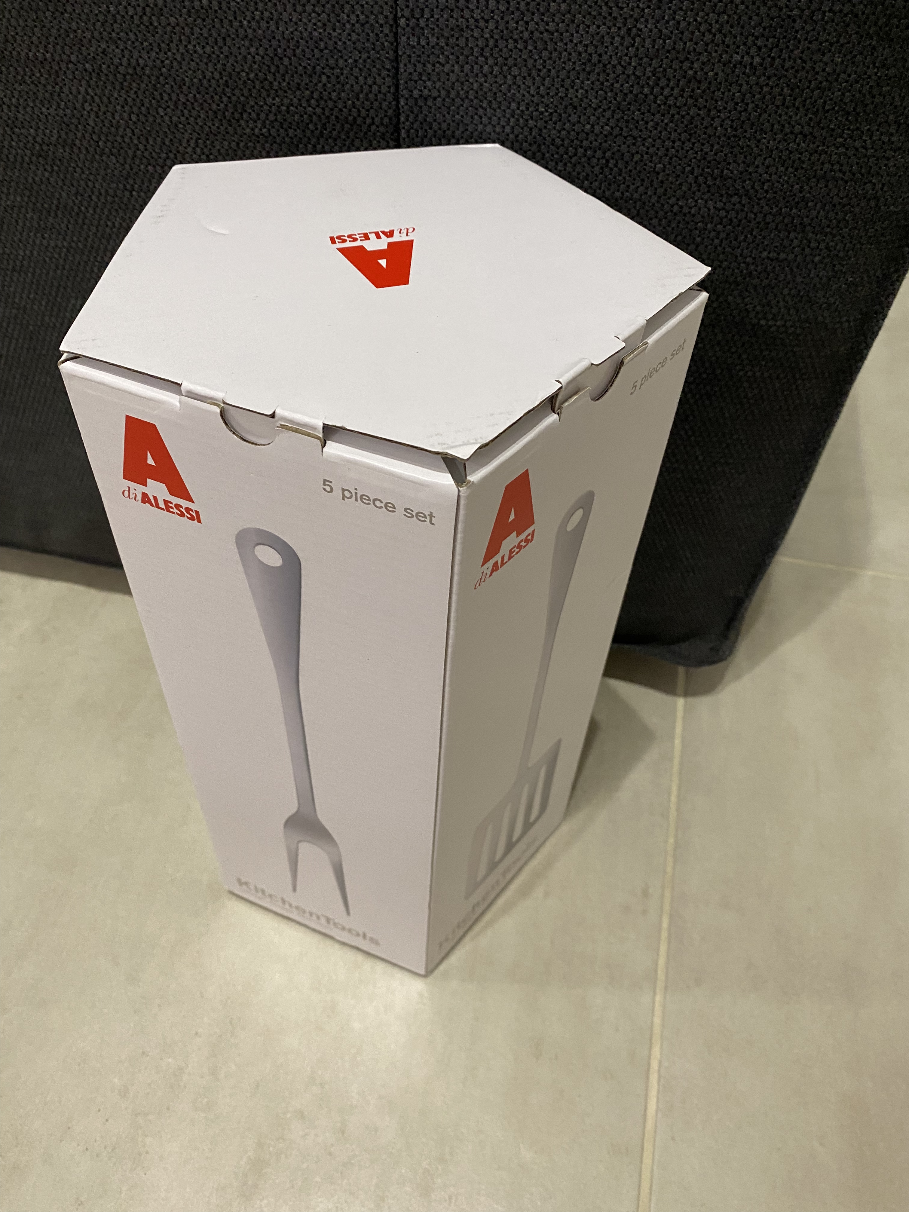 Alessi AJM19S5 set mestoli cucina 5 pezzi acciaio 18/10
