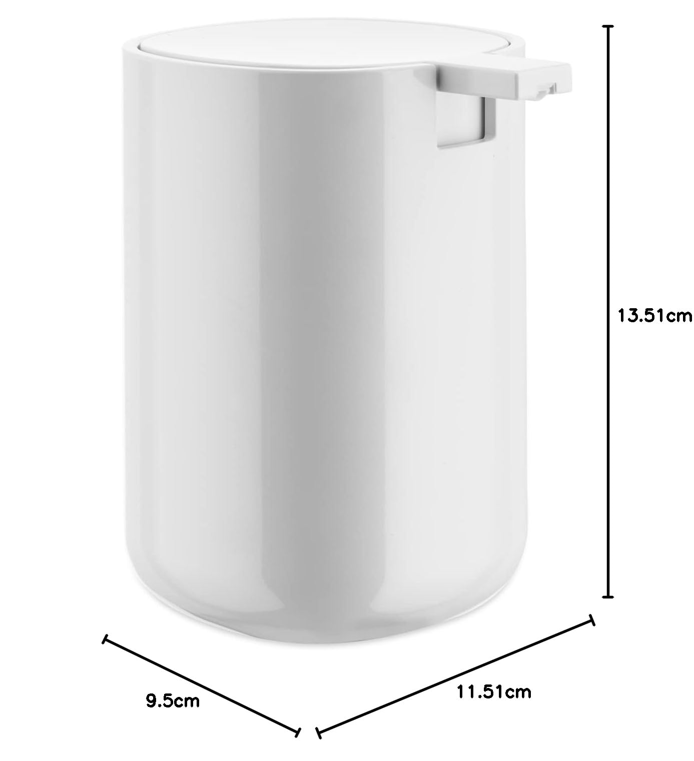 Alessi Birillo PL05 W dispenser sapone bianco PMMA 30 cl