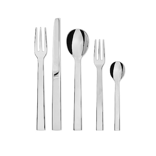 Alessi DC05S5 Santiago set posate acciaio 5 pezzi lucido