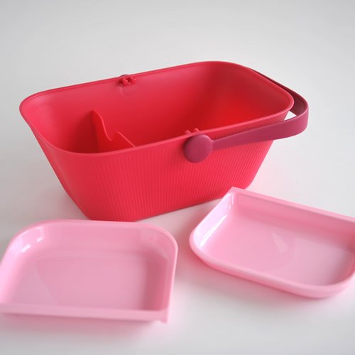 Alessi Petnic AMMI27 PO cestino viaggio animali rosso