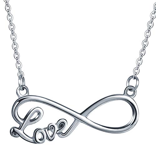 INFINIONLY Fashion Necklaces collana infinito acciaio