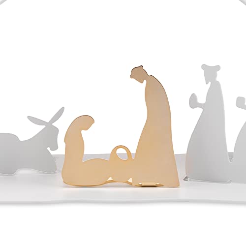 Alessi Home BM09 W Bark Crib presepe bianco resina acciaio