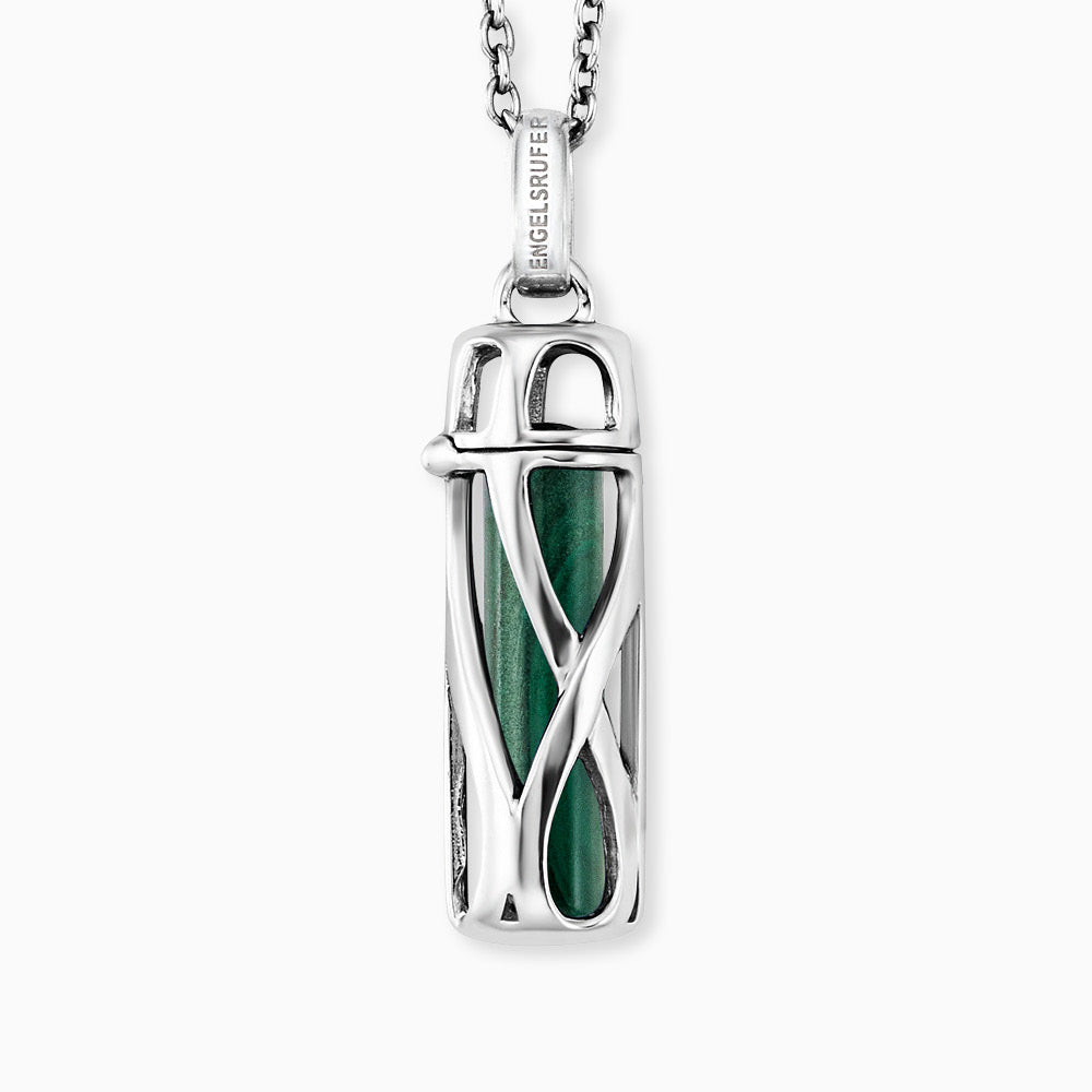 Engelsrufer Powerful Stone collana argento malachite S