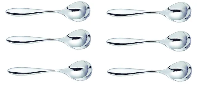 Alessi Mami SG38/7 Cucchiaini da Tè Acciaio Set 6 Pezzi