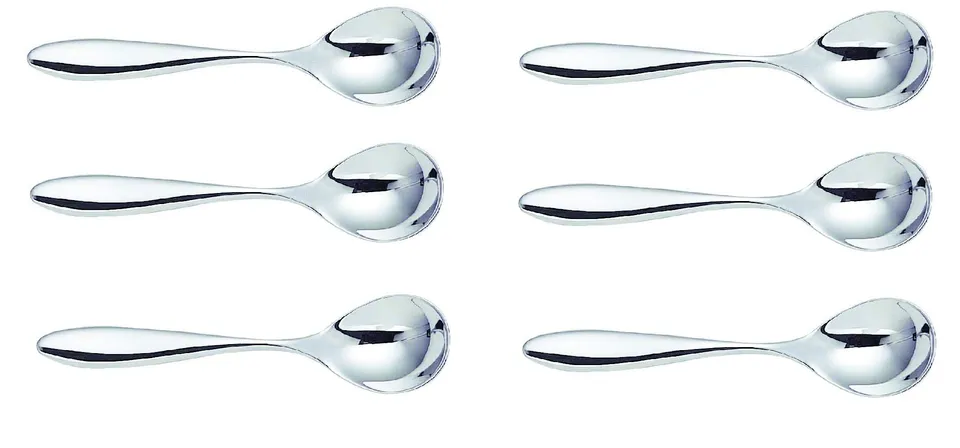 Alessi Mami SG38/7 Cucchiaini da Tè Acciaio Set 6 Pezzi