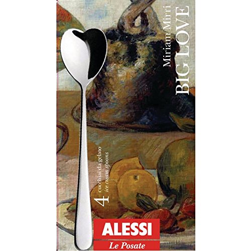 Alessi Big Love AMMI01 Set 4 Cucchiaini Gelato Cuore