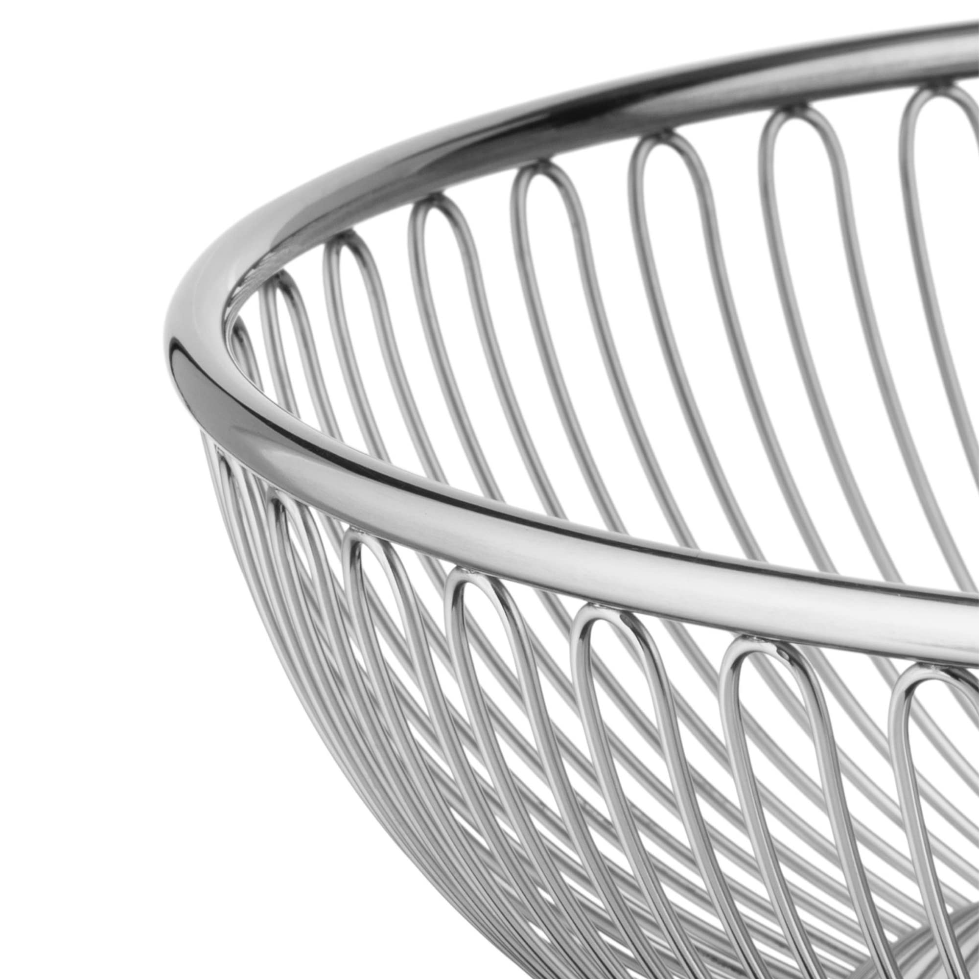 Alessi 826/24 Cestino Filo Centrotavola Acciaio 24 cm Lucido