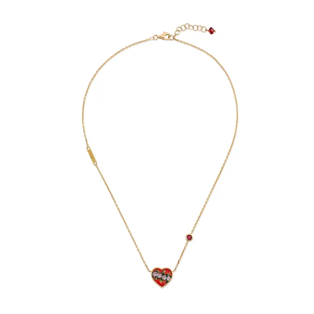 Le Sibille Redlove Collana oro 18ct rubini mosaico