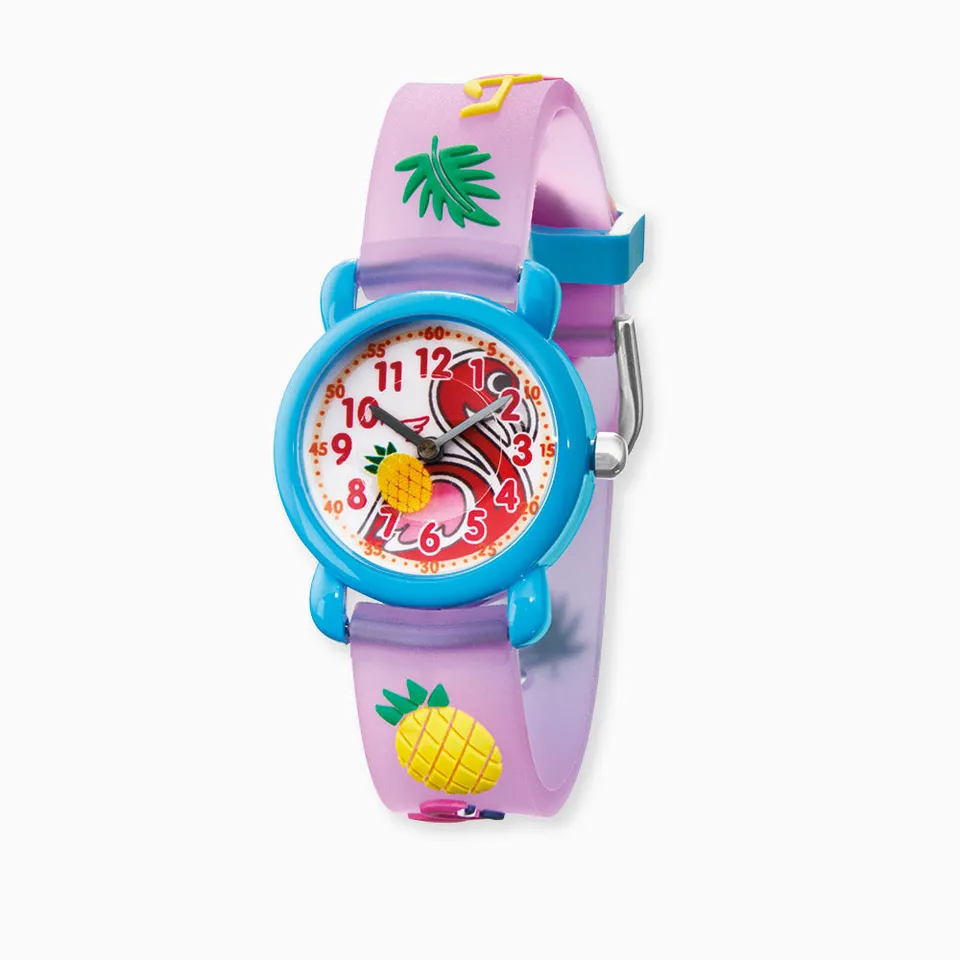 Engelsrufer Kinder orologio bambina fenicottero con astuccio