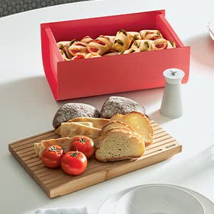 Alessi Mattina BG03 WG Cassetta Pane Warm Grey con Tagliere
