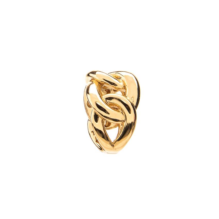 Chic Ad Hoc Anello Catena Rigida Groumette Dorato