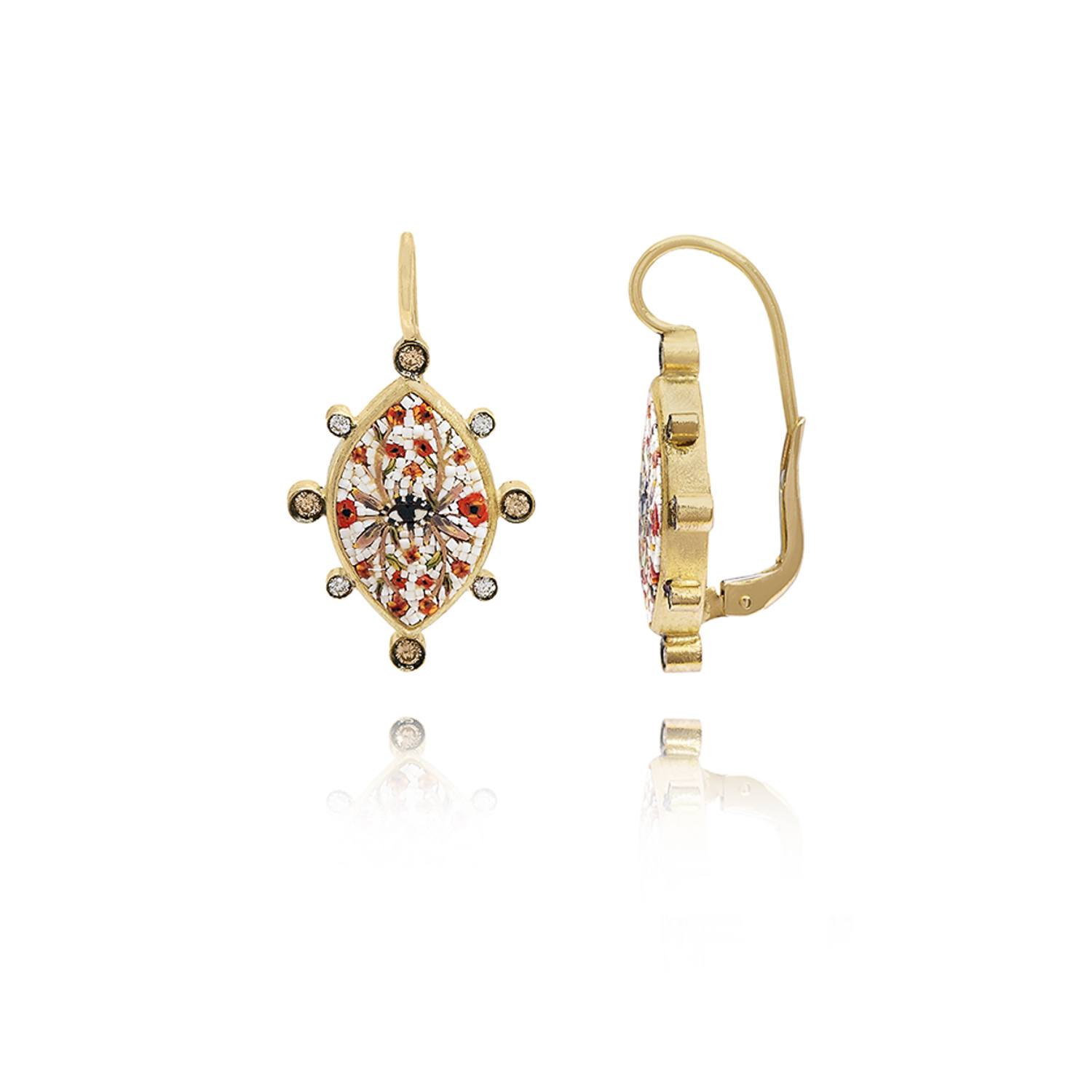 Le Sibille Lightray orecchini oro giallo diamanti 0,48ct