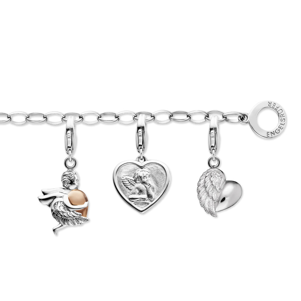 Engelsrufer bracciale argento 925 per charm regolabile