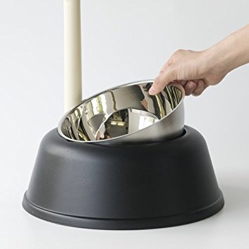 Alessi Lupita AMMI02 B ciotola per cani nera acciaio inox