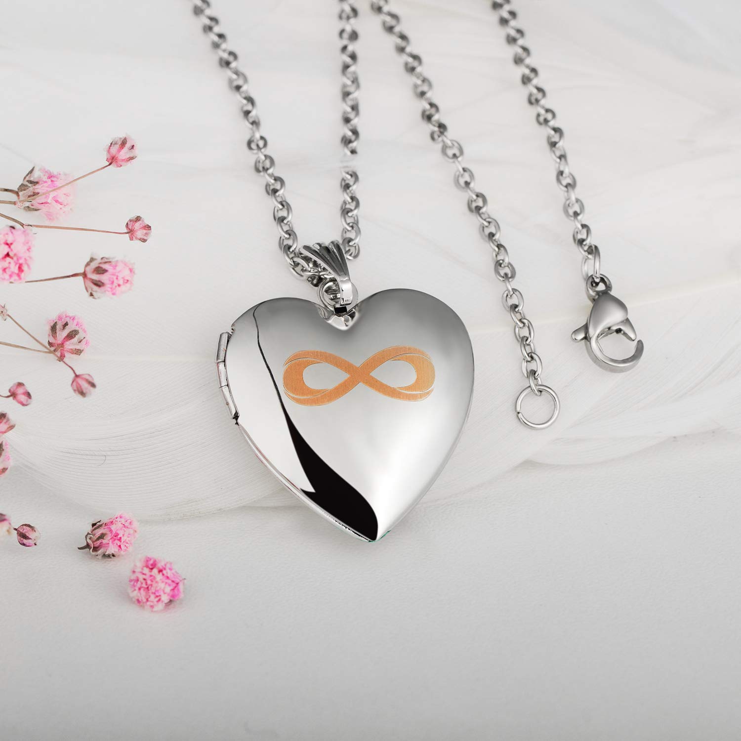 Infinionly Fashion collana fotografica infinito silver acciaio