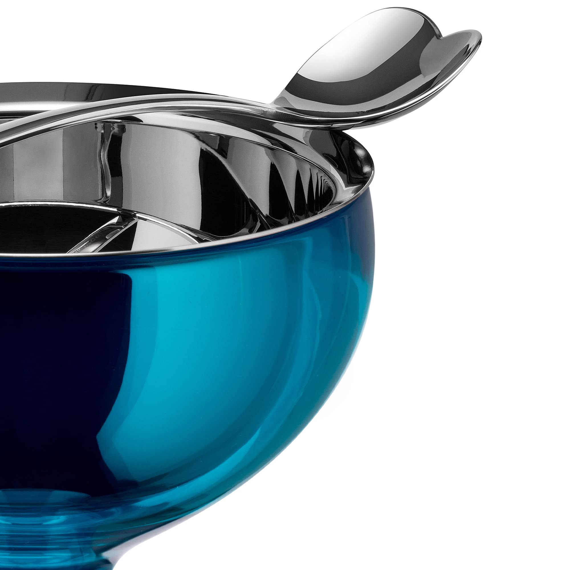 Alessi Big Love AMMI01S AZ coppa gelato blu con cucchiaino