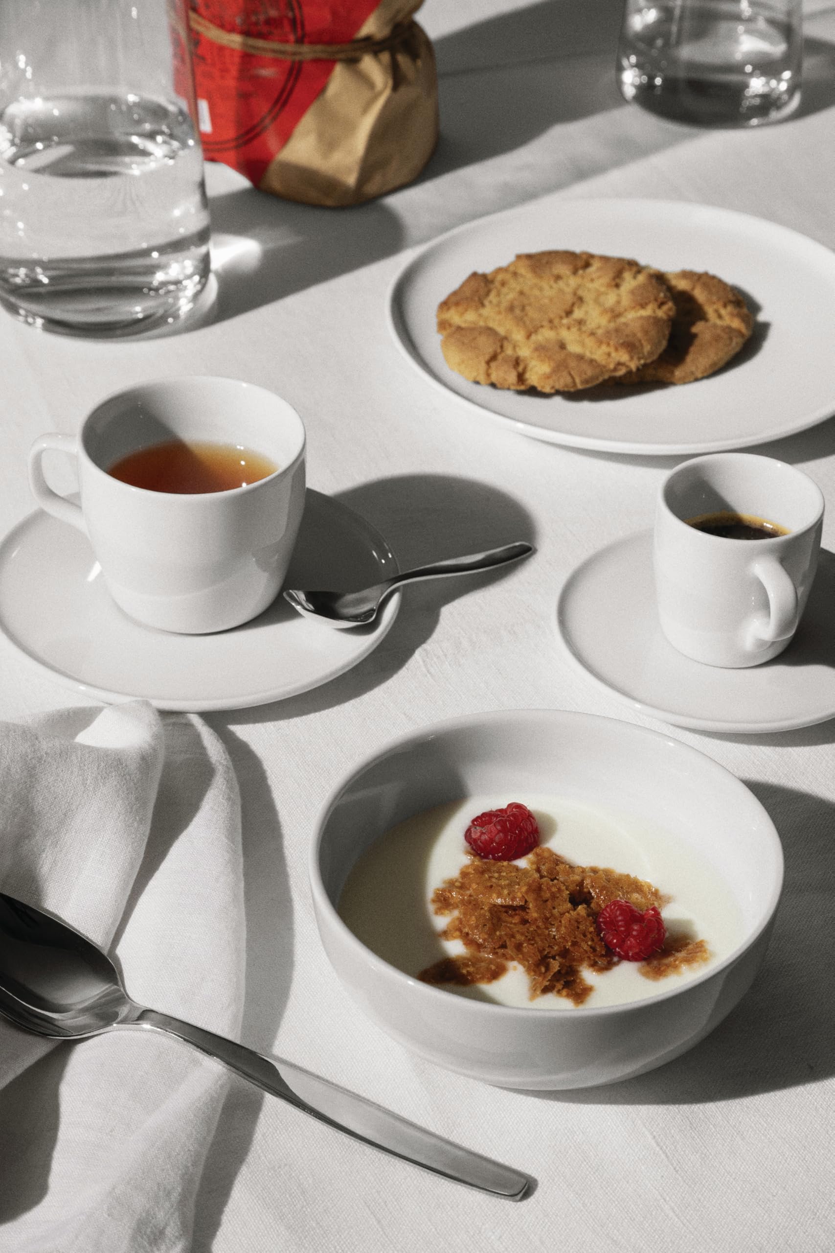 Alessi Itsumo NF07/5 piatto dessert porcellana bianca 21 cm