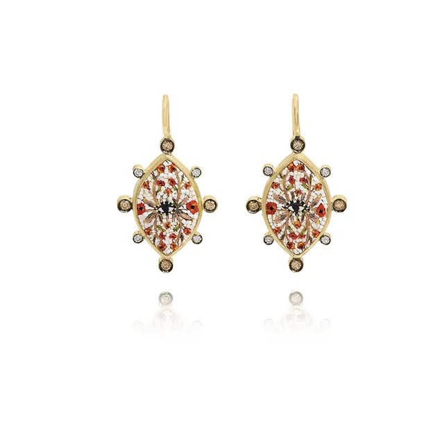 Le Sibille Lightray Orecchini oro giallo 18ct diamanti